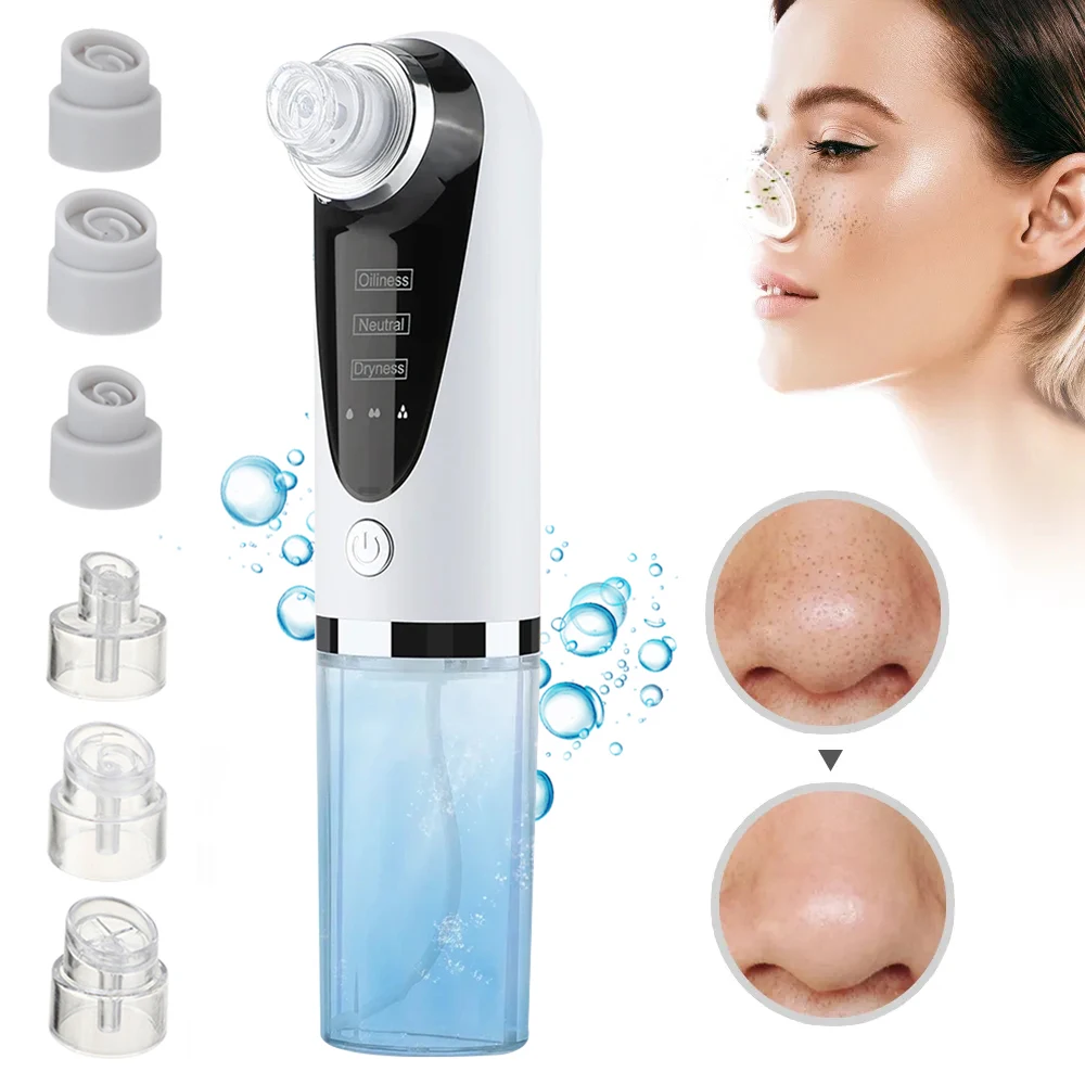 Blackhead Remover Blackhead Remover Pore Vacuum FaceCleaner Electric Pimple Acne Black HeadRemoval USB Rechargeable Water CycleBlack Dot Remove