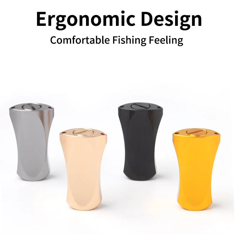 Kawa 1pc Fishing Reel Handle Alloy Aluminum Materails For Dai/Abu/Shima Baitcasting Hole Size 7*4/8*5mm Whole Length 100mm DIY