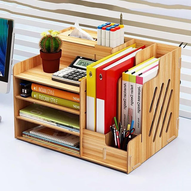 Organizer da scrivania portariviste portariviste cartoleria scatola di  immagazzinaggio per documenti lettera File vassoio Home Office materiale  scolastico - AliExpress