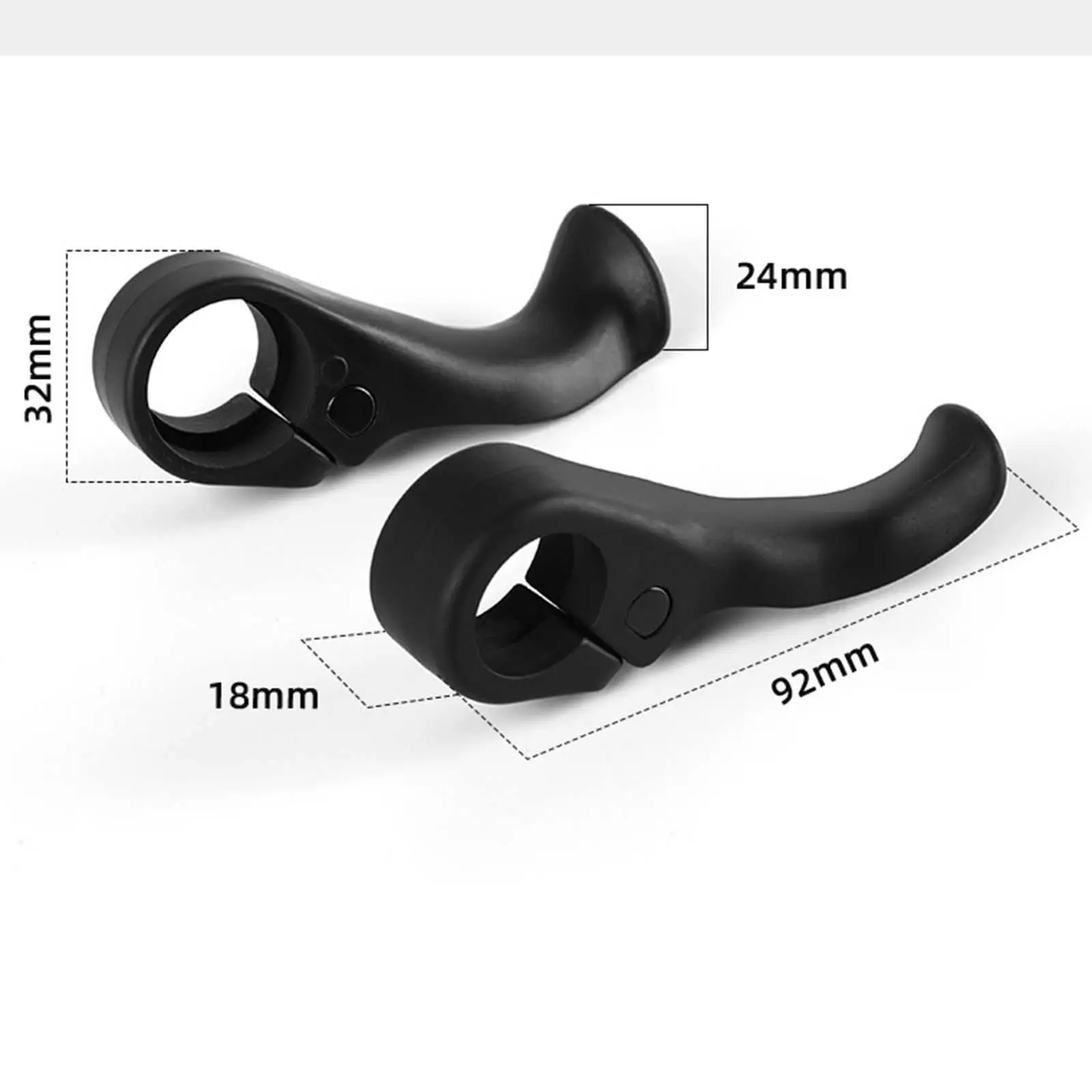 Pp Handlebar Ends Thumb Grip, Bike Handle Thumb Grips Lightweight Outdoor Biking Accessories, Bike Handlebar Thumb Rest