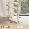 Bathroom Cabinet  Behind The Door Storage and Kitchen Storage Rack Multi-layer Narrow Cabinet Space Saving Trolley Storage Rack 4