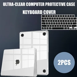 Ultra Thin Crystal Clear Hard Shell Case & Keyboard Cover for Air 13 M1 Chip (Transparent)