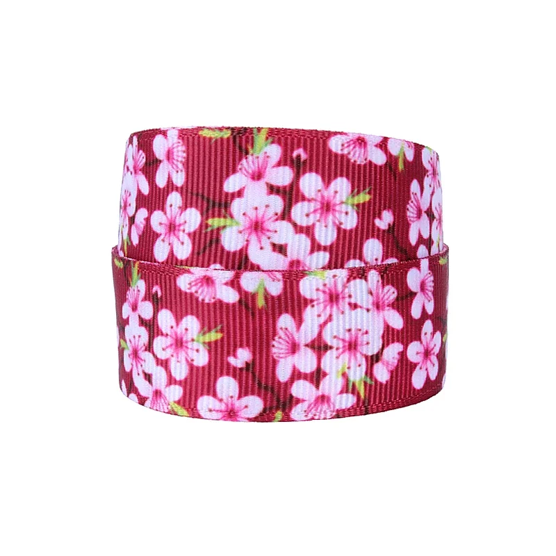 

Корсажная лента с цветочным принтом, 25 мм, 50 ярдов