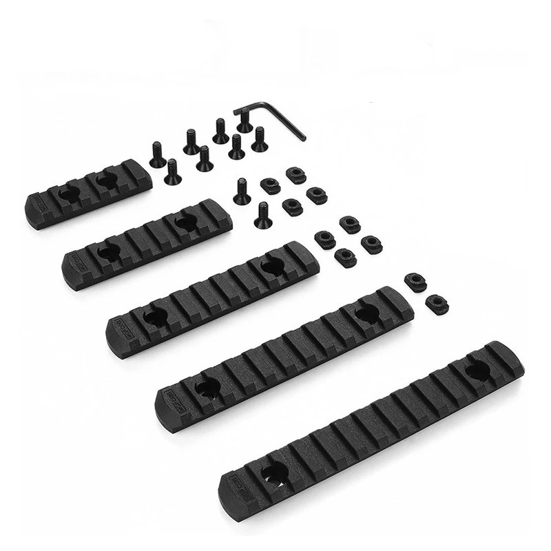 Picatinny-Schienen-Handschutz MLOK/KEYMOD – Wargame-Spielzeug, dekoratives Zubehör (Nylon und Metall), taktisch für den Außenbereich – Detail 1