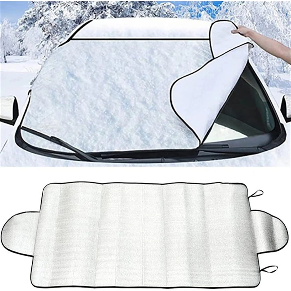 1~10PCS Window Windshield Sun Shade Portable Durable Car Snow Cover Aluminum Foil And Sponge Car Snow Ice Protector Car