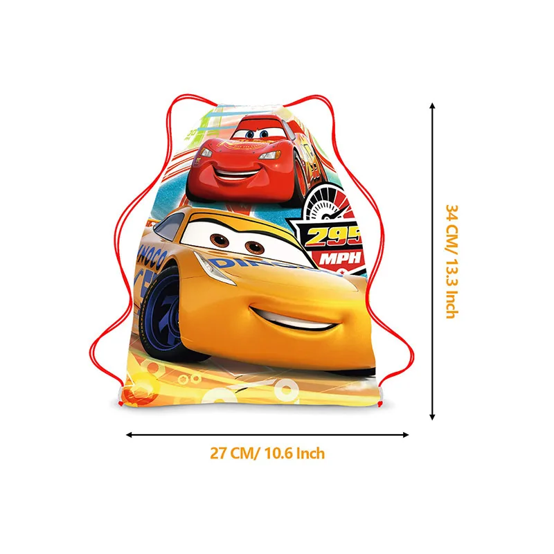 Disney Cars Lightning McQueen-bolsas de fiesta temáticas para niños, bolsas  de regalo de cumpleaños, no tejidas, con cordón, de alta calidad, 6/24  piezas - AliExpress