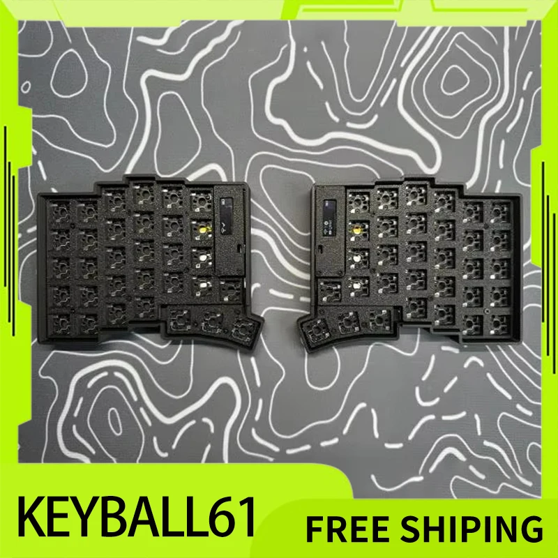 Keyball61 Noball Split Keyboard Kit OLED Screen Custom Wired
