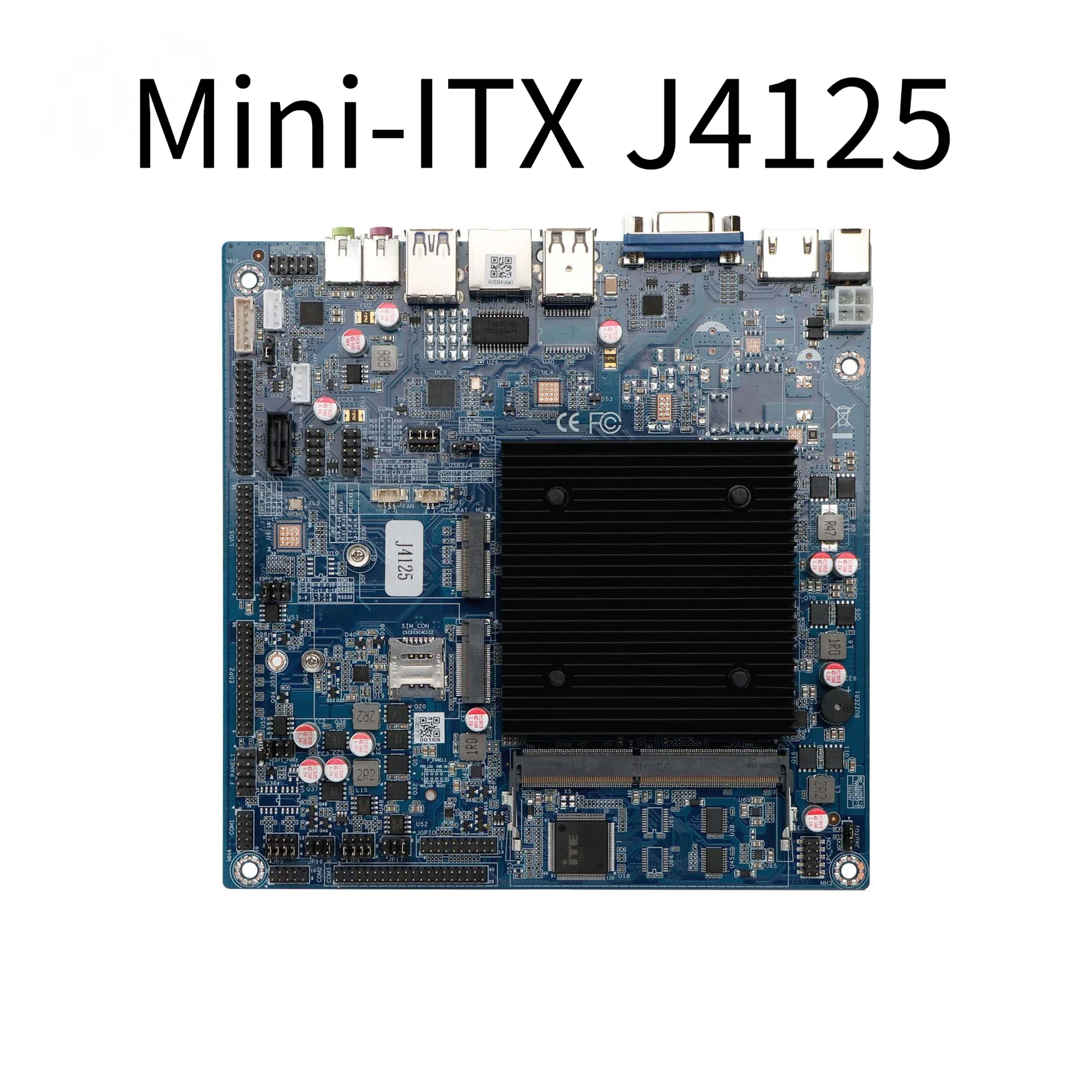 Miniitx J4125 Motherboard Itx 5g Support Wifi Bluetooth Industrial