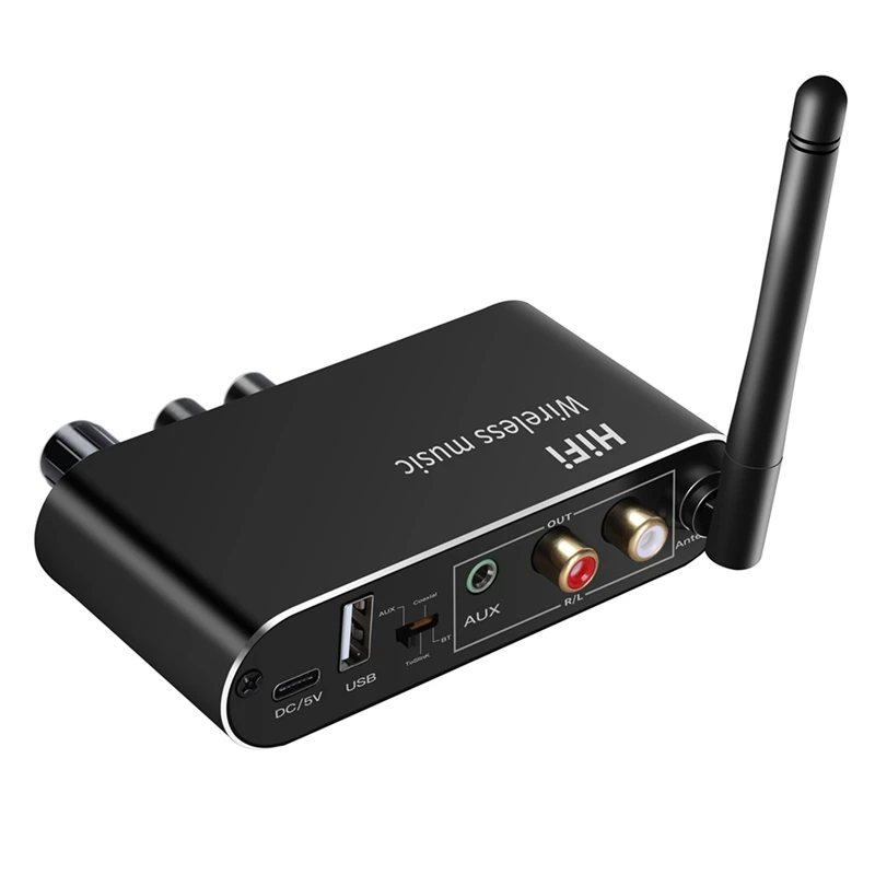 

2X BT01 Bluetooth 5,1 аудио конвертер цифровой аналоговый приемник коаксиальный Оптический волоконный 3,5 мм Aux беспроводной адаптер