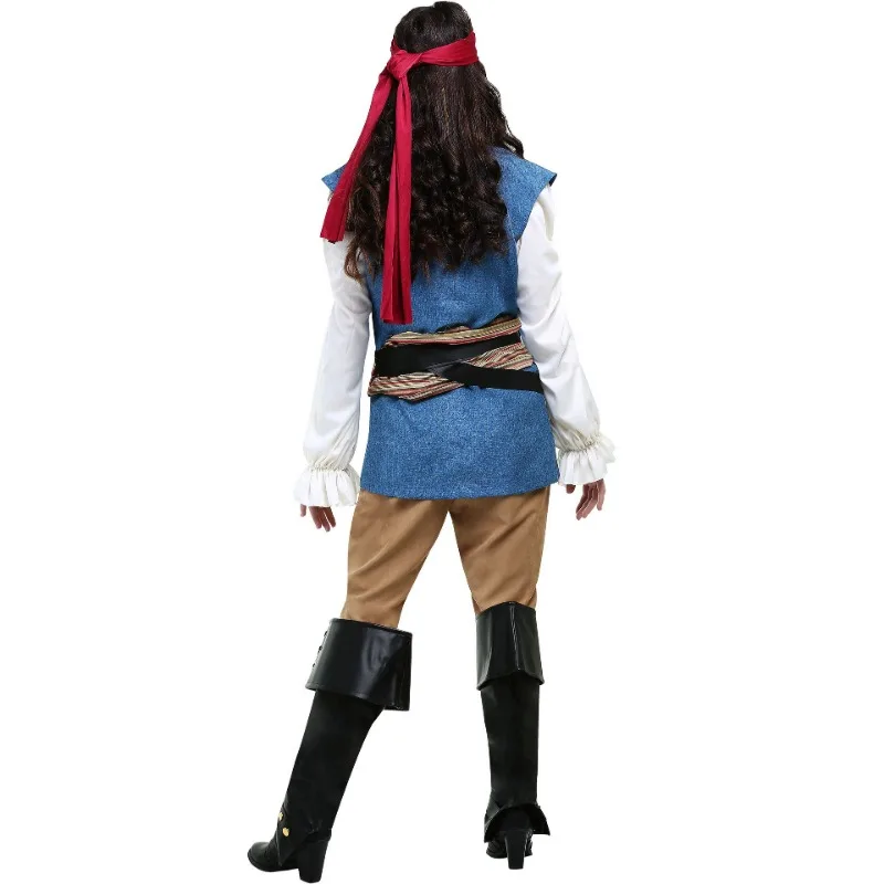 Halloween Pirate Uniforms for Couples Makeup Parties Womens Clothing Adult Caribbean Pirate Costumes Role Playing Costumes