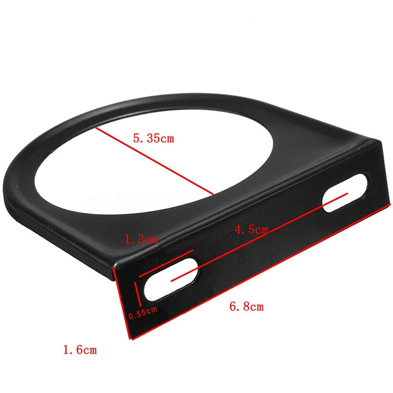 Car Meters Holder 1PC 52MM Single Hole Iron Black Meter Frame Car Duty Gauge Dash Mount Pod Cup Bracket Interior Decor