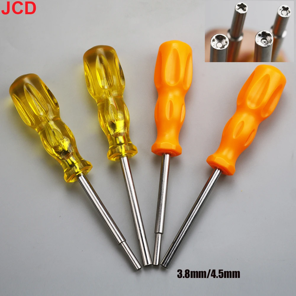 JCD 보안 드라이버 수리 도구 게임비트, N64 NES SNES NGC SEGA SFC MD 게임보이 컬러 게임 도구, 3.8mm, 4.5mm, 1 개