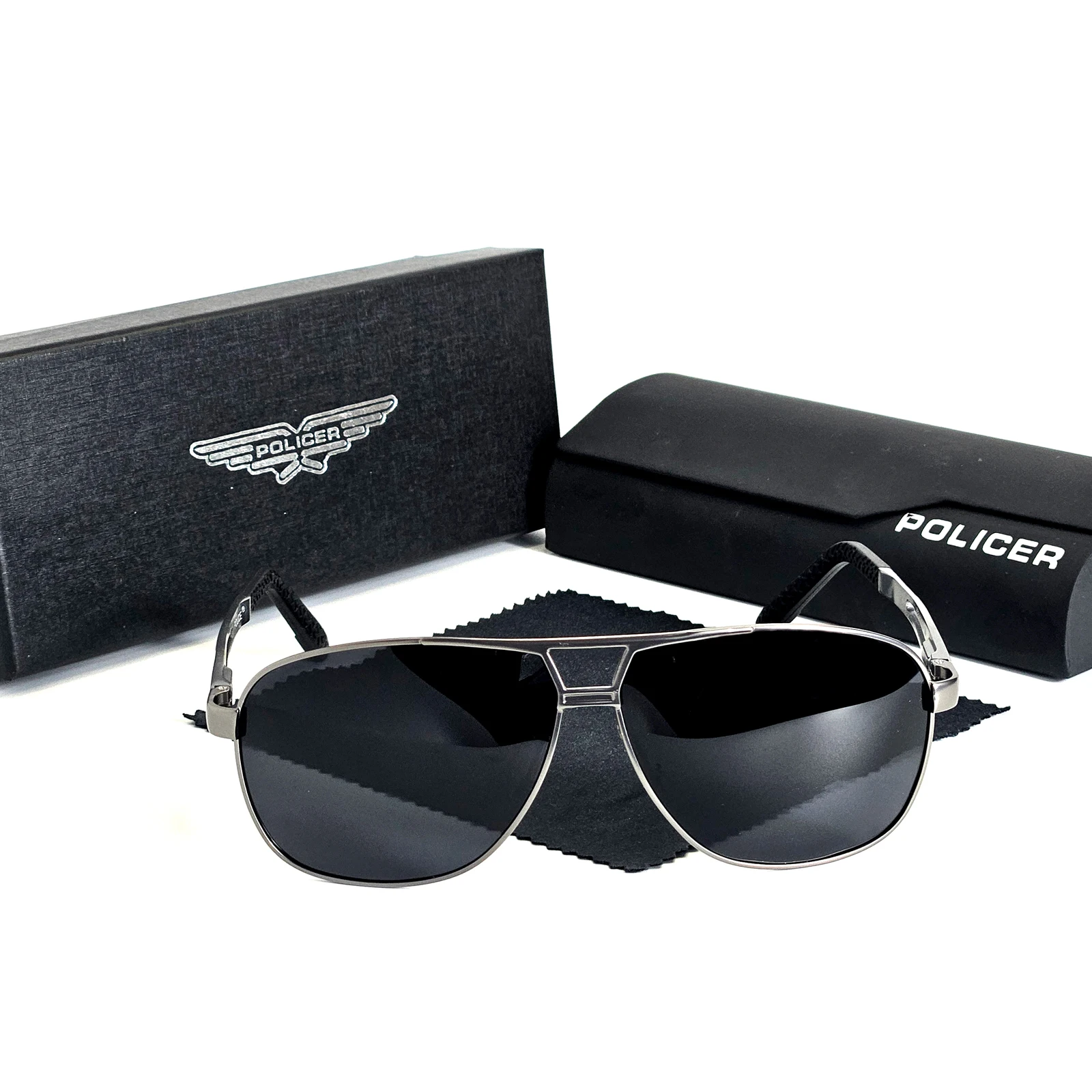 Luxury brands Policer Sunglasses for Men Polarized Sun Glasses Travel Eyewears Classic Pilot Goggle with UV 400 Protection - Image 5