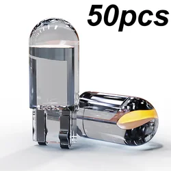 Newest COB LED Glass Car Light, White Auto License Plate & Dome Light Bulb, 6000K Brightness, 12V (Red)
