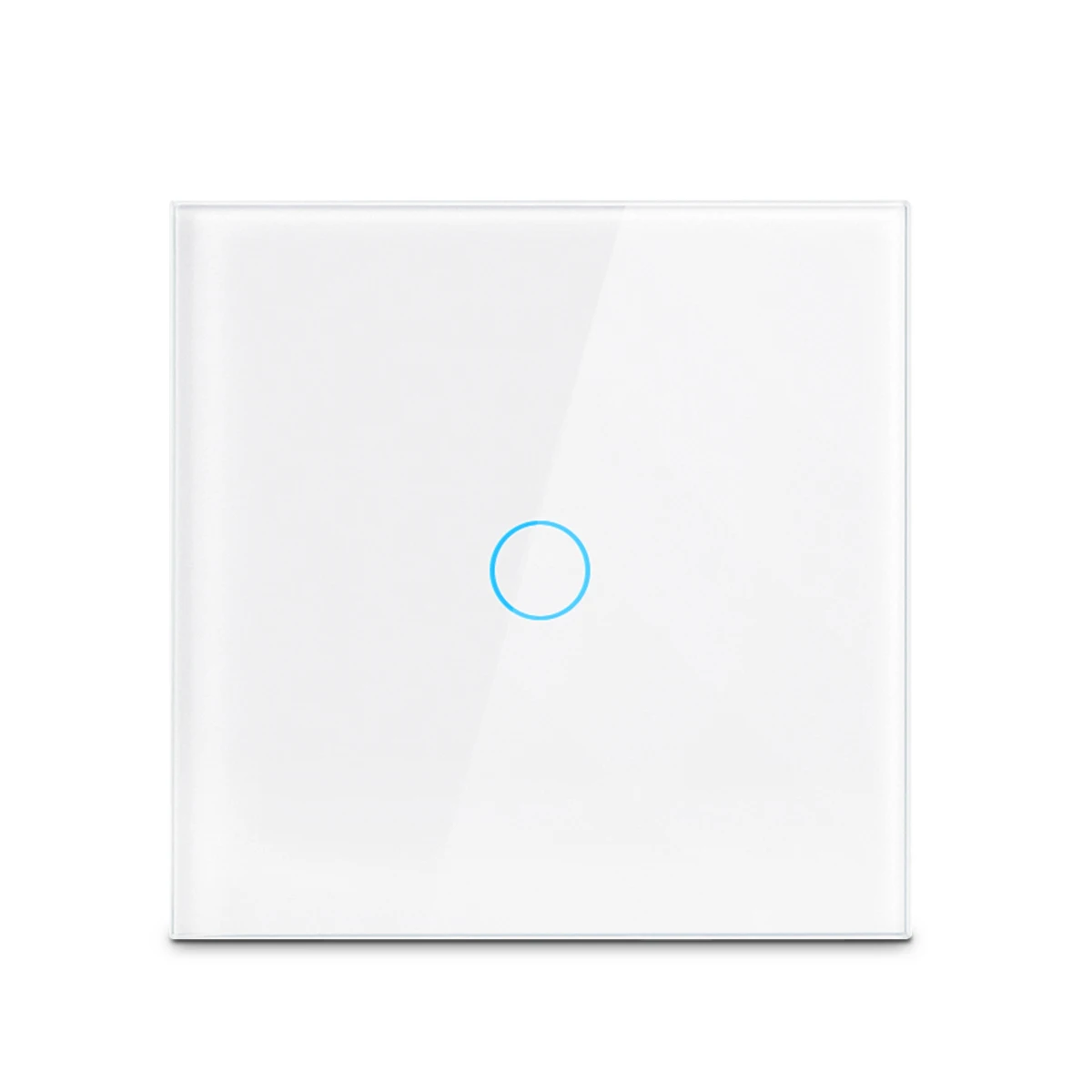 AC100-240 interruptor de toque alimentação led painel interruptores luz parede temperado preto branco cristal vidro 1/2/3 gang interruptor