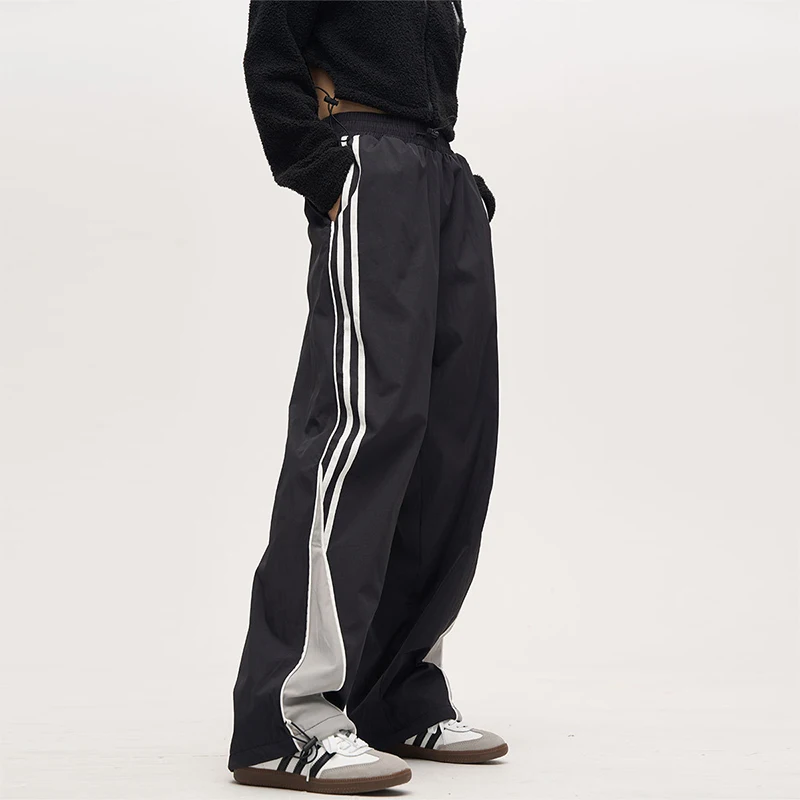 Casual Baggy Pants Women HipHop Jogger Korean Y2K Parachute Oversized Wide Leg Streetwear BF Female Sweatpants Wide Leg Trousers