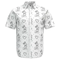Comic Book Mickey Mouse & Friends Hawaiian Shirt  Disney Men's Button Down Short-Sleeved Shirt Mickey Mouse Hawaiian Beach Shirt 2