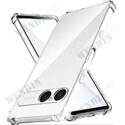 TPU Transparent Shockproof Protective Bumper Case with Reinforced Corners - Sony Xperia 10 III Lite (Transparent)