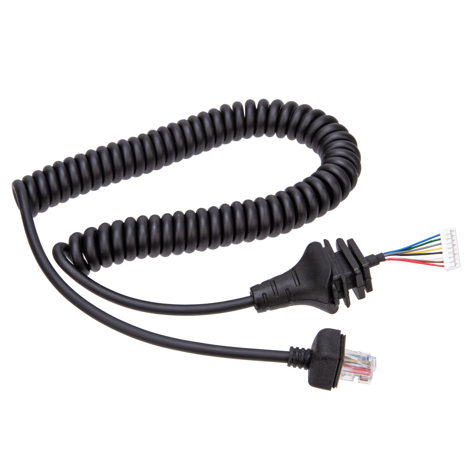 8 Pin HM-152 Mic HM152 154  Handheld Ridao Speaker Mic Microphone PU Cable For ICOM IC-2820H IC2825E IC2200 IC3600 F221 F520 icom hm 152 hand microphone 8 pin cable replacement cord for hm152 hm154 ic 2820h f121 s ic f221 s walkie talk ptt mic speaker