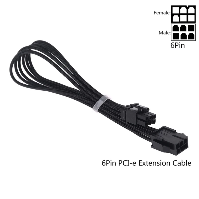 Sleeve Extension Power Supply Cable Kit - 30cm, 24-pin ATX/EPS, 8-pin PCI-E GPU, 8-pin CPU, 6-pin PCIE, 4-Pin CPU with Combs - 18 AWG Description Image.This Product Can Be Found With The Tag Names Computer Cables Connecting, Computer Peripherals, PC Hardware Cables Adapters, Sleeve extension power supply cable