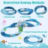 Children's Electric Shark Rail Car Puzzle Versatile DIY Assembly Roller Coaster Monster Racing Set Toy 3