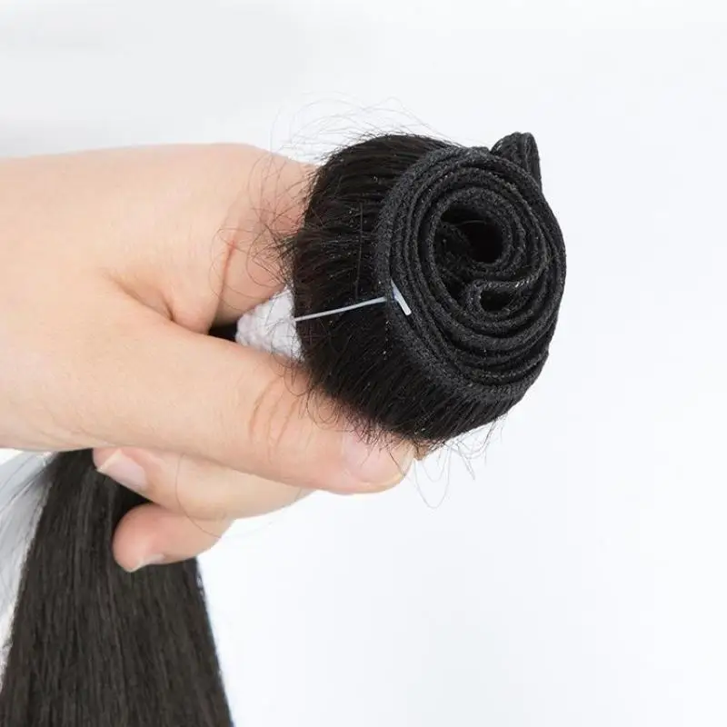 New 36inch Brazil Straight Wig Extensions Hair Curtains Wigs Synthetic Fiber Long Hair Seamless Extensions Natural