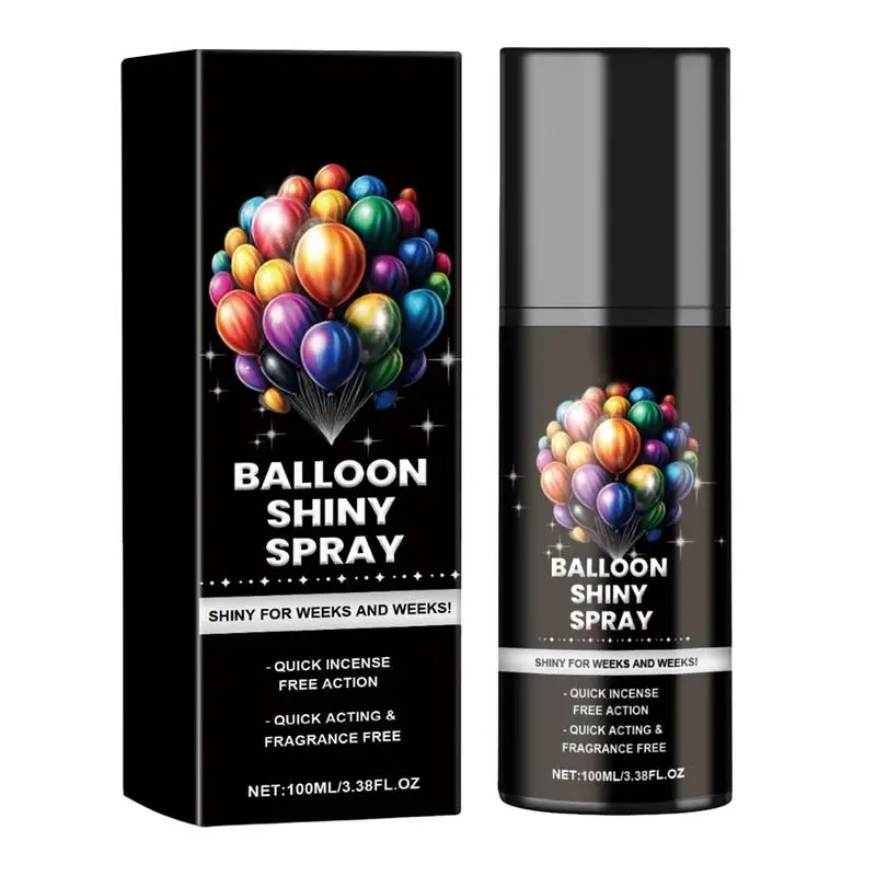 

100ml Balloon Shiny Spray Anti Fading Polish Restore Enhance Balloon Atmosphere Decoration Party Balloon Brightener Spray