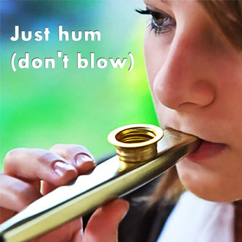 Metal Kazoos Lightweight Portable Beginner Flute Instrument Music Lovers Woodwind Instrument Companion for Guitar