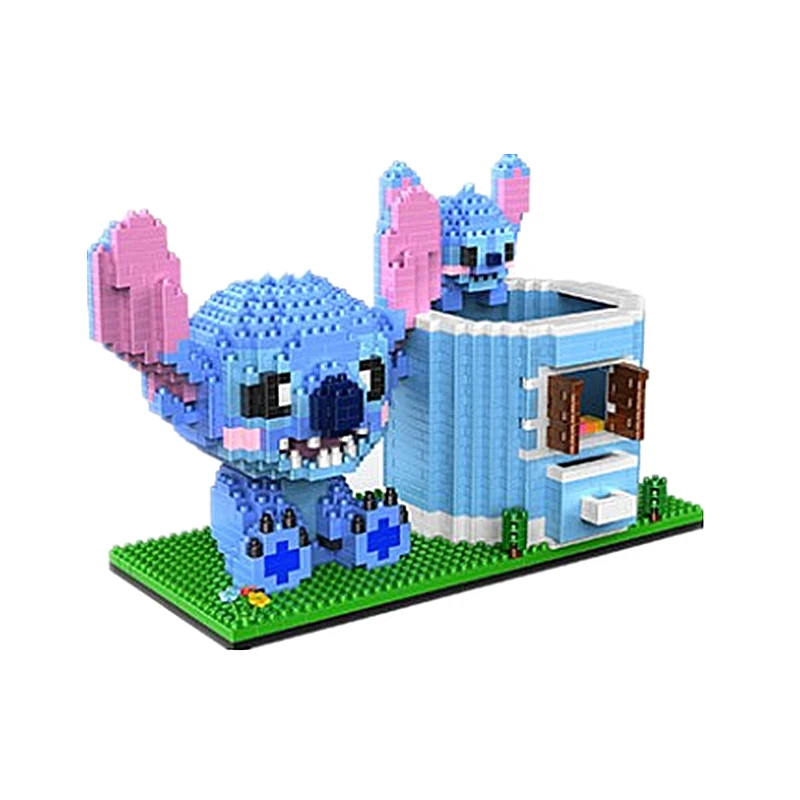 Disney Building Block Stitch Giant Stitzer Assembly Toy Children's Birthday  Gift Puzzle Desktop Decoration - AliExpress