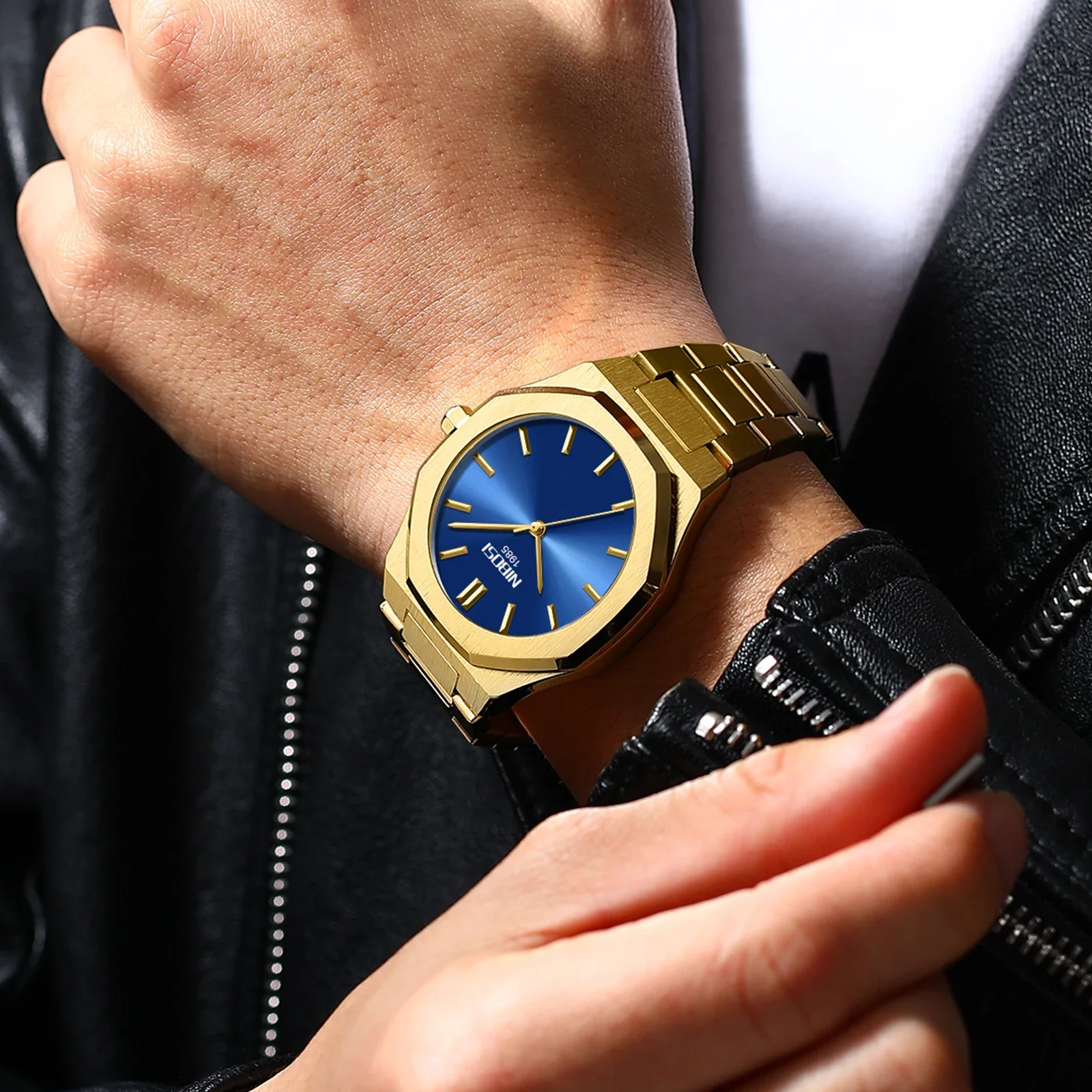 NIBOSI Top Brand Luxury Mens Watches Waterproof Simple Clock Male Sports Watch Men Quartz Casual Wrist Watch Relogio Masculino