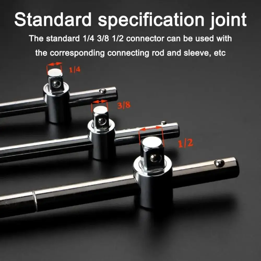1 Stück 1/4 "3/4" 3/8 "Antriebs steckschlüssel Verlängerung Schiebe-T-Bar Gleit stangen hülse Autore parat ur werkzeuge verlängerte Gleit stange – Detail 9