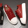 Spring Style Fashion Breathable White Lace-Up Casual Sneakers Round Toe Thick Bottom Business Leisure Walking Loafers V112 2