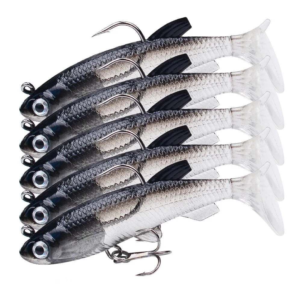 Leurre de pêche à la perche Vigor 12g appât souple Shad UV-Active