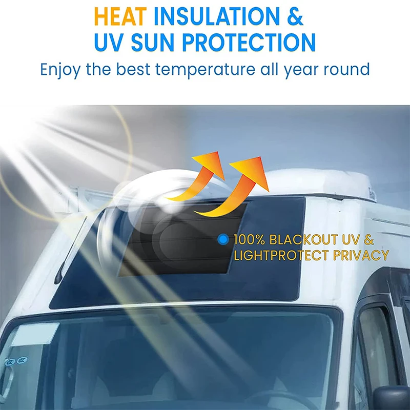 RV Vents Skylight Insulator Cover RVs Window Sunshades Collapsible Waterproof  Shade Sun Blackout Covers