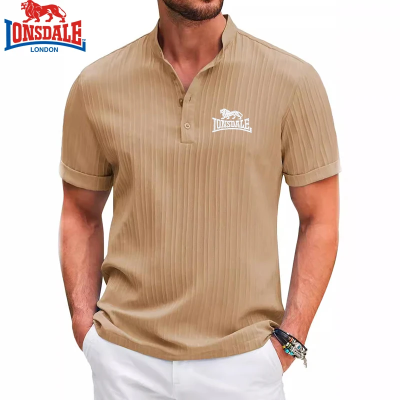 New Men's Embroidered Brand Striped Short Sleeved Henry Polo Shirt Summer Trend Luxury Fashion Casual Breathable T-shirt Top 14 S0f0639202c2d4723ad9e0a5372ef2a4fd