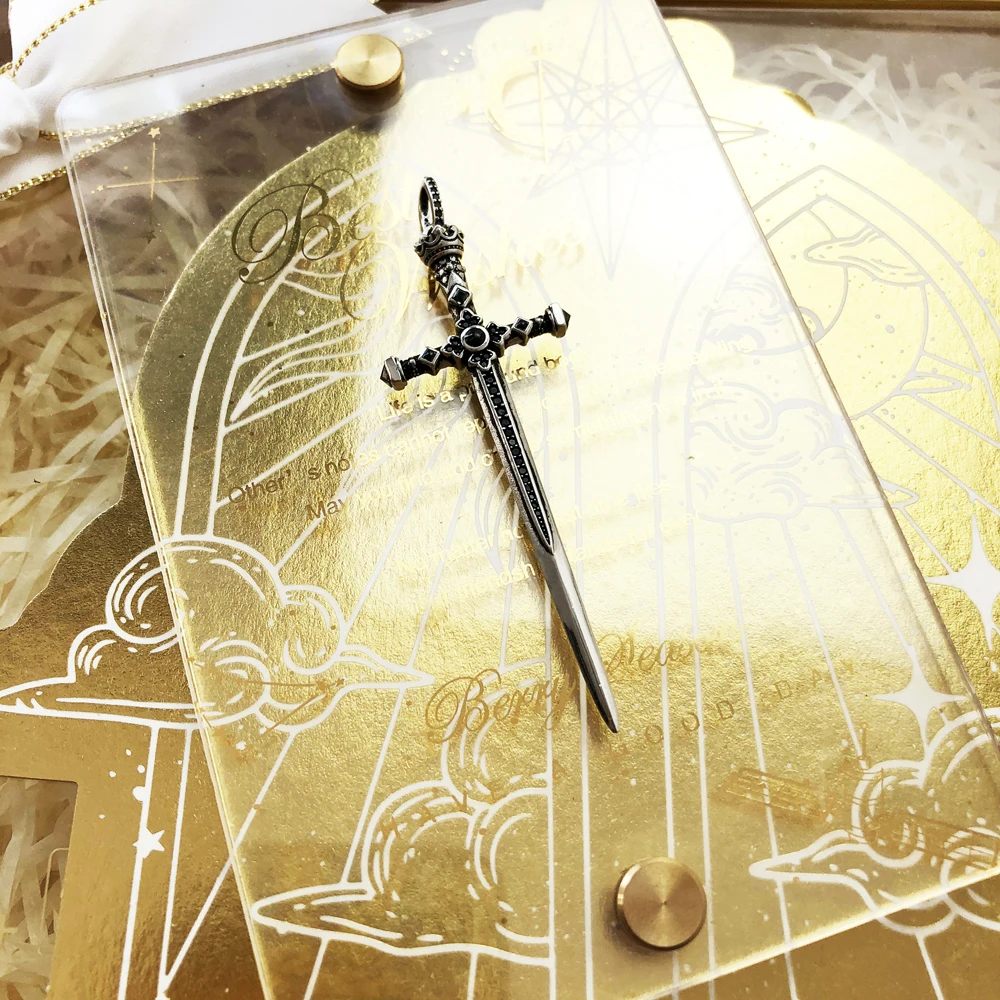 Pendant Royal Sword Summer Jewelry Vintage 925 Sterling Silver Symbolism of Courage Gift For Men Women pendant necklace