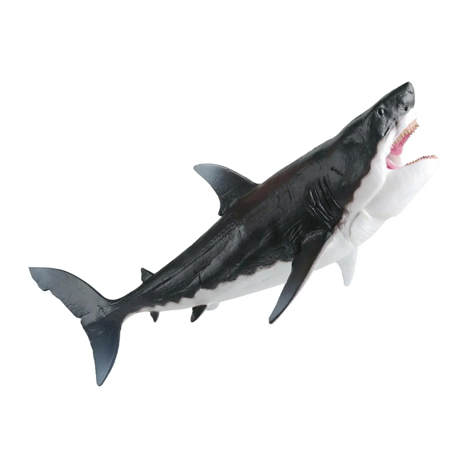 Megalodon Action Figure, Big Shark Fish Aquarium Figurine, Prehistoric Sea Life Model, Animal for Kids Children