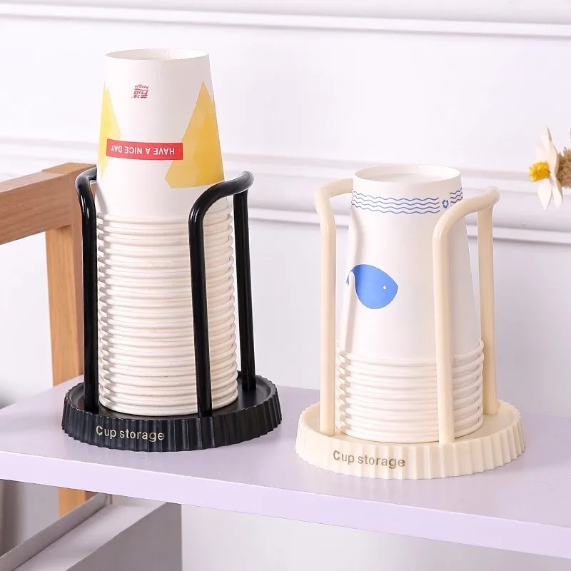 Thickened Acrylic Disposable Paper Cup Holder Sturdy And Durable Household Water Dispenser Cup Holder High-end Storage Rack cup storage holder