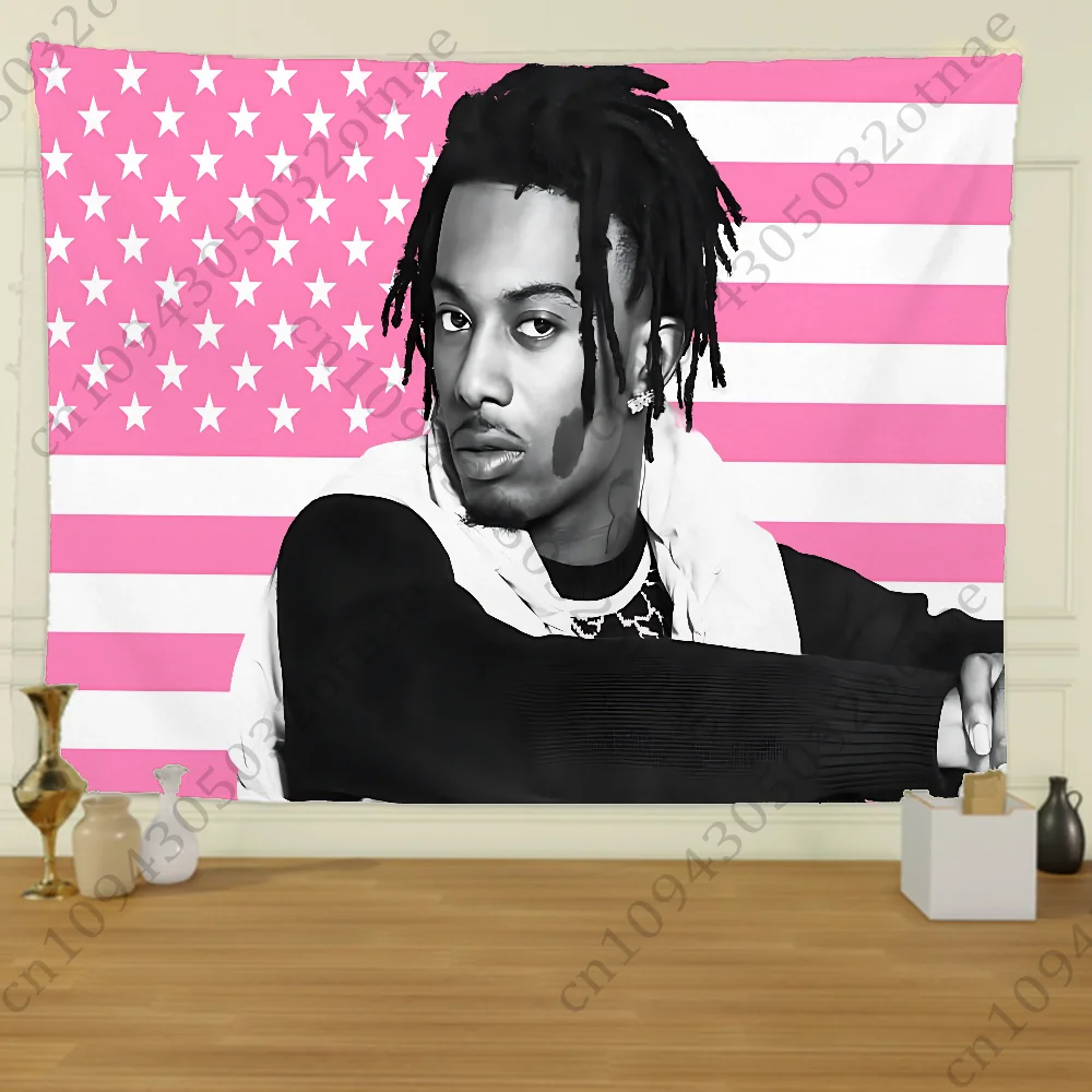 Rapper P-Playboi Carti Rosa UAS Wandteppich Kreatives Muster Wohnzimmer Wandkunst Wandteppich Dekor Party Outdoor Dekorieren Banner – Detail 15