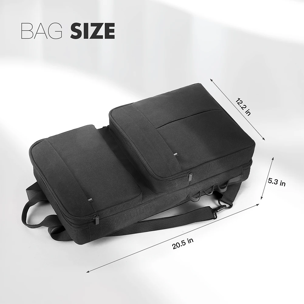Zaino per DJ per Controller Pioneer DDJ-400 DDJ-FLX4/Roland DJ-202, Custodia da Viaggio Antigraffio con Tracolla Regolabile - immagine 5