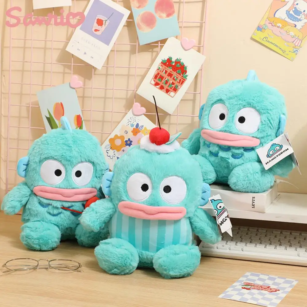 

Милая плюшевая игрушка MINISO Sanrio, милая зеленая кукла-полурусалка, праздничный подарок для студентов и пар, 22 см