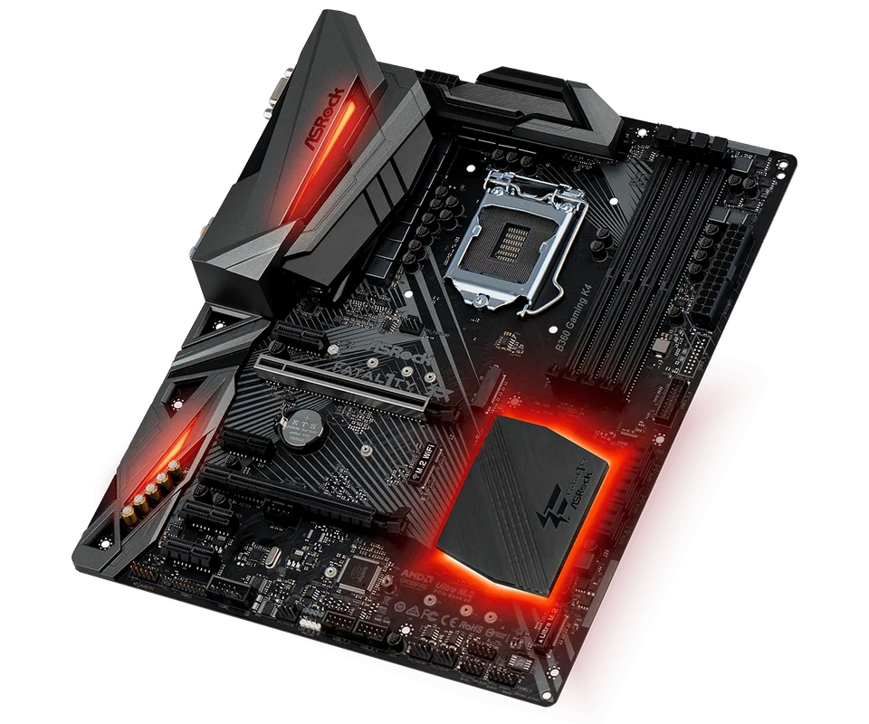 ASRock B360 GAMING K4 Motherboard Intel B360 LGA 1151 DDR4 64GB