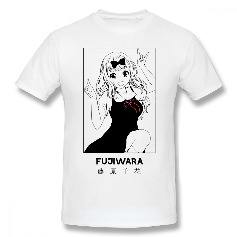 

Men Clothing Kaguya Sama Love Is War Miyuki Kaguya Shinomiya Fujiwara Anime TShirt Kawaii Clothing Ropa Hombre Camisetas