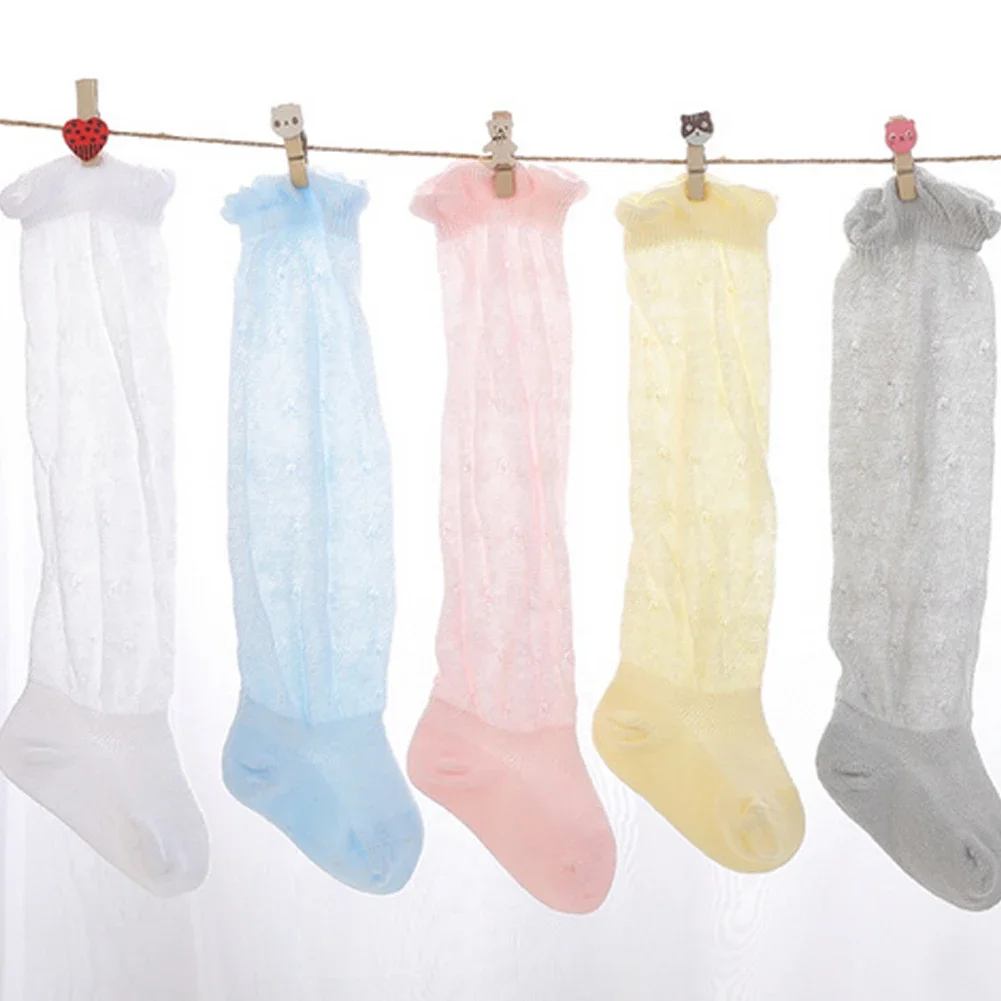 Children's Anti-Slip Lace Long Knee-High Stockings