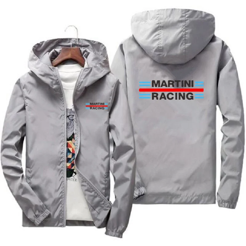 2024 Men's Slim Coat Sun Protection Leather Zipper Windbreaker Hooded Pilot Jacket Sports Parka Beach Cycling Top Plus Size