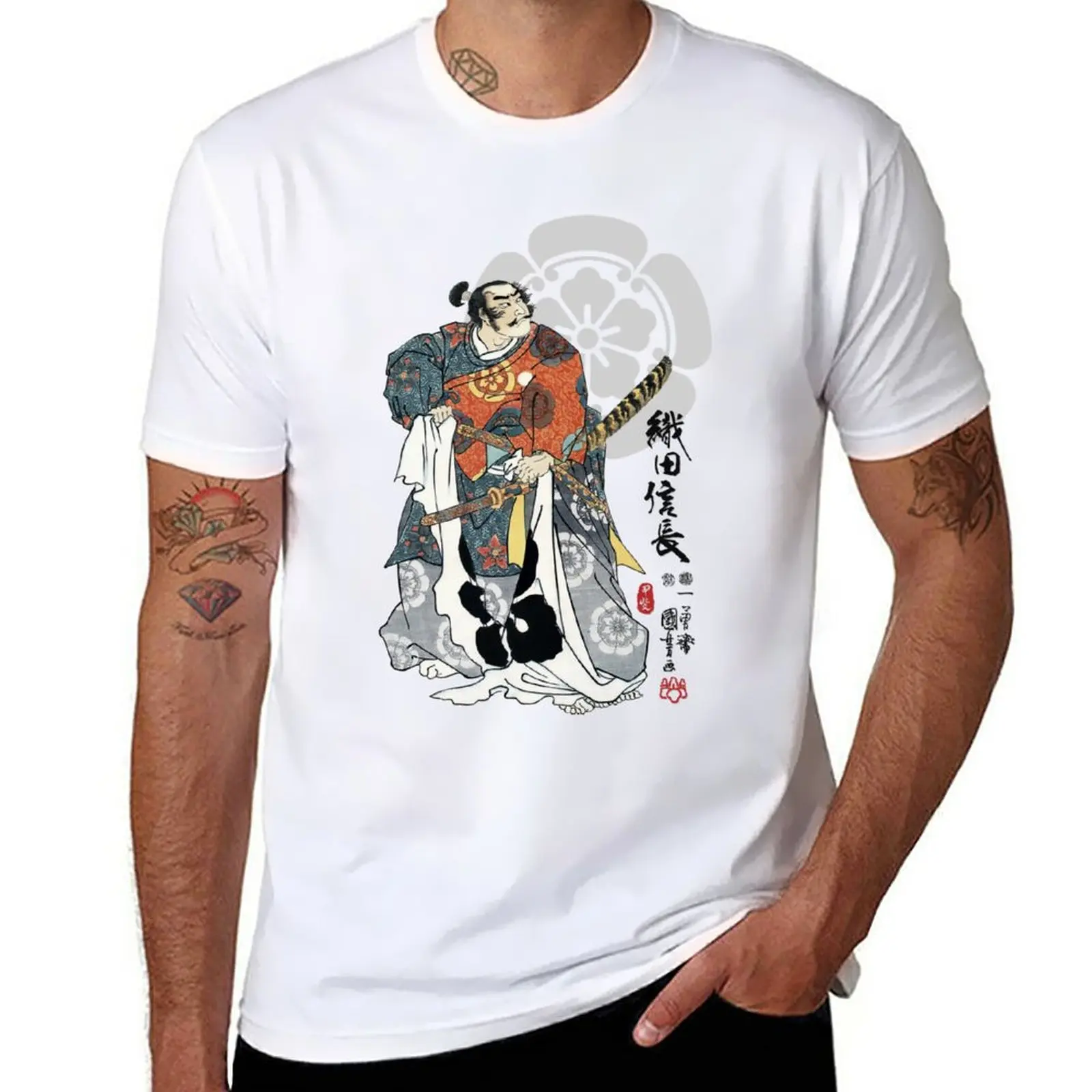 

Oda Nobunaga Ukiyo-e T-Shirt oversizeds Aesthetic clothing anime clothes boys whites plain t shirts men
