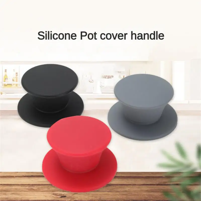 Pot Lid Knob Silicone Universal Pot Handle Replacement Kitchen Cookware Cover Knobs For Pan Lid kitchen accessories silicone pot handle covers kitchen tool