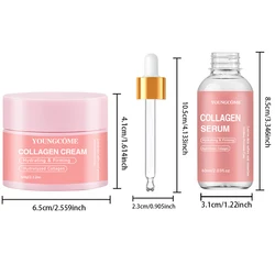 Revitalizing Collagen Essence Moisturizing Repair Skin Care Set - Travel Edition (60g - 60ml)