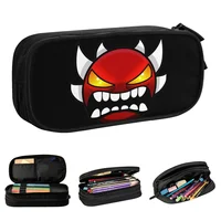Geometry Game Dash Pencil Cases Extreme Demon Pen Bags Girl Boy Large Storage School Supplies Zipper Pencil Pouch 1