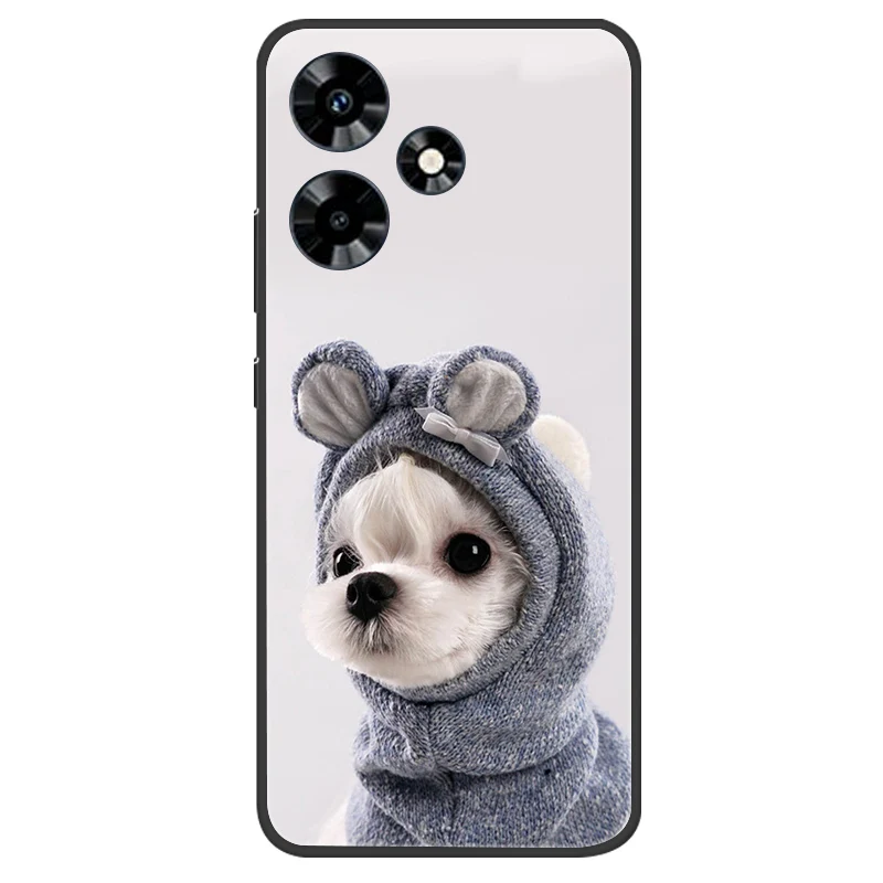 Elegant Black Silicone Butterfly Phone Cover - Soft Protective Bumper Case